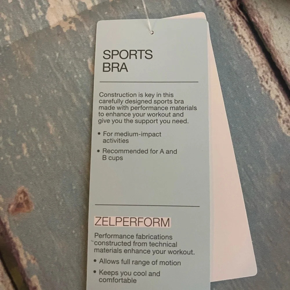 Zella Pulse Seamless Sports Bra, BLACK, Size Medium, NWT - Picture 10 of 10